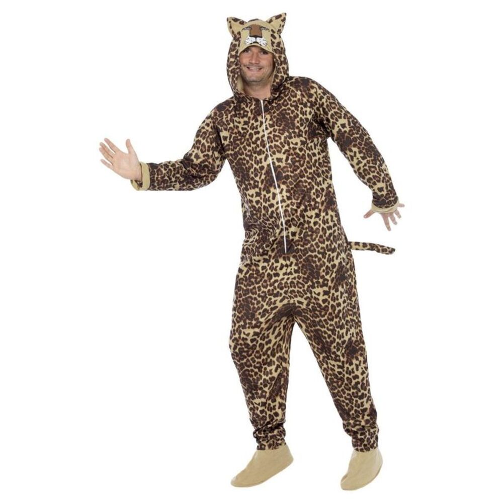 Smiffys Unisex Adult Leopard Costume / Brown